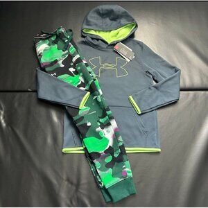 NWT Under Armour Hoodie & Jogger Set Boys Youth Size Medium